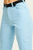 Оптом Спортивные брюки Valianly женские голубого цвета 33419Gl в Перми, фото 7