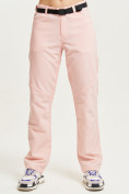 Оптом Спортивные брюки Valianly женские розового цвета 33419R в Екатеринбурге