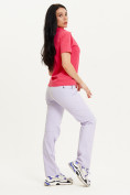 Оптом Спортивные брюки Valianly женские фиолетового цвета 33422F в Казани, фото 11