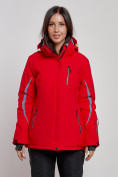 Оптом Горнолыжная куртка женская зимняя красного цвета 3350Kr в Екатеринбурге