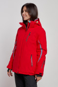 Оптом Горнолыжная куртка женская зимняя красного цвета 3350Kr в Екатеринбурге, фото 3