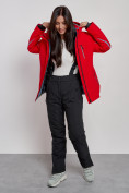 Оптом Горнолыжная куртка женская зимняя красного цвета 3350Kr в Екатеринбурге, фото 9
