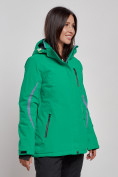 Оптом Горнолыжная куртка женская зимняя зеленого цвета 3350Z в Екатеринбурге, фото 3