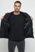 Оптом Куртка спортивная мужская на резинке черного цвета 3367Ch, фото 15