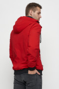 Оптом Куртка спортивная мужская на резинке красного цвета 3367Kr в Екатеринбурге, фото 10