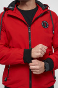 Оптом Куртка спортивная мужская на резинке красного цвета 3367Kr в Казани, фото 12