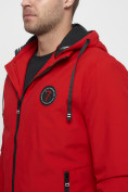 Оптом Куртка спортивная мужская на резинке красного цвета 3367Kr в Екатеринбурге, фото 13