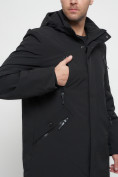 Оптом Парка спортивная мужская с капюшоном черного цвета 3369Ch в Екатеринбурге, фото 11