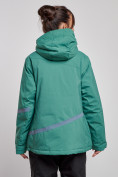 Оптом Горнолыжная куртка женская зимняя большого размера зеленого цвета 3382Z в Екатеринбурге, фото 4