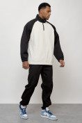 Оптом Спортивный костюм мужской модный черного цвета 35021Ch в Саратове, фото 3