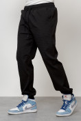Оптом Спортивный костюм мужской модный черного цвета 35021Ch в Омске, фото 6