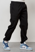 Оптом Спортивный костюм мужской модный черного цвета 35021Ch в Омске, фото 7