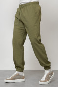 Оптом Спортивный костюм мужской модный цвета хаки 35021Kh в Сочи, фото 6