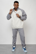 Оптом Спортивный костюм мужской модный серого цвета 35021Sr в Сочи, фото 11