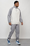 Оптом Спортивный костюм мужской модный серого цвета 35021Sr в Перми, фото 3