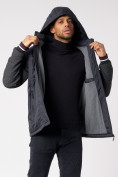Оптом Куртка со съемными рукавами мужская темно-серого цвета 3503TC, фото 2