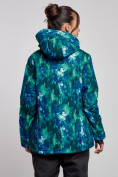Оптом Горнолыжная куртка женская зимняя большого размера синего цвета 3517S в Екатеринбурге, фото 5