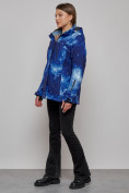 Оптом Горнолыжная куртка женская зимняя большого размера темно-синего цвета 3517TS в Екатеринбурге, фото 13