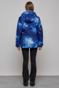 Оптом Горнолыжная куртка женская зимняя большого размера темно-синего цвета 3517TS в Екатеринбурге, фото 15