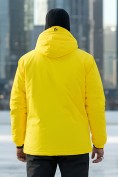 Оптом Горнолыжный костюм мужской зимний желтого цвета 370J, фото 5