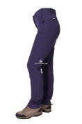 Оптом Брюки виндстопер женские фиолетового цвета  3820F в Перми, фото 2
