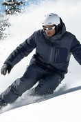 Оптом Горнолыжный костюм мужской зимний темно-серого цвета 392TC