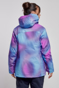 Оптом Горнолыжная куртка женская зимняя большого размера фиолетового цвета 3936F в Екатеринбурге, фото 4
