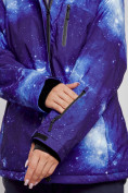 Оптом Горнолыжная куртка женская зимняя большого размера синего цвета 3936S в Екатеринбурге, фото 6