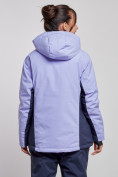 Оптом Горнолыжная куртка женская зимняя большого размера фиолетового цвета 3960F в Екатеринбурге, фото 4