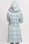 Оптом Пальто зимнее женское голубого цвета 4017Gl в Казани, фото 8