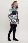 Оптом Зимняя куртка с мехом мужская светло-серого цвета 404SS в Казани, фото 3