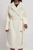 Оптом Пальто зимнее женское белого цвета  41881Bl, фото 10