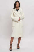 Оптом Пальто зимнее женское белого цвета  41881Bl в Екатеринбурге, фото 13