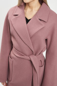 Оптом Пальто зимнее розового цвета 41881R в Казани, фото 5