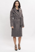 Оптом Пальто зимняя женская темно-серого цвета 42114TC в Казани