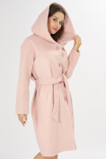 Оптом Пальто демисезонное розового цвета 42116R в Казани, фото 12