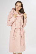 Оптом Пальто демисезонное розового цвета 42116R в Казани, фото 6