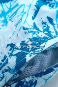 Оптом Спортивные шорты голубого цвета 4272Gl в Воронеже, фото 4