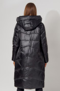 Оптом Пальто утепленное зимнее женское  черного цвета 442152Ch в Екатеринбурге, фото 13