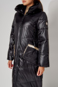Оптом Пальто утепленное зимнее женское  бежевого цвета 442155B в Казани, фото 9