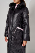 Оптом Пальто утепленное зимнее женское  розового цвета 442155R в Казани, фото 8