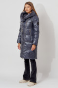 Оптом Пальто утепленное с капюшоном зимнее женское  темно-серого цвета 442185TC в Екатеринбурге, фото 3