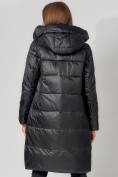 Оптом Пальто утепленное с капюшоном зимнее женское  черного цвета 442186Ch в Екатеринбурге, фото 13