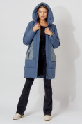 Оптом Пальто утепленное с капюшоном зимнее женское  синего цвета 442197S в Екатеринбурге, фото 11