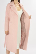 Оптом Пальто демисезонное розового цвета 4444R в Казани, фото 10