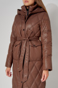 Оптом Пальто утепленное стеганое зимнее женское   448602TK в Екатеринбурге, фото 11