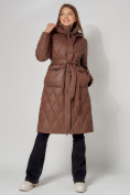 Оптом Пальто утепленное стеганое зимнее женское   448602TK в Екатеринбурге, фото 3