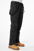 Оптом Брюки горнолыжные мужские черного цвета 507Ch, фото 2