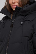 Оптом Зимняя женская куртка модная с капюшоном черного цвета 512305Ch в Казани, фото 14