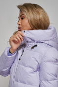 Оптом Зимняя женская куртка модная с капюшоном фиолетового цвета 52303F в Казани, фото 17